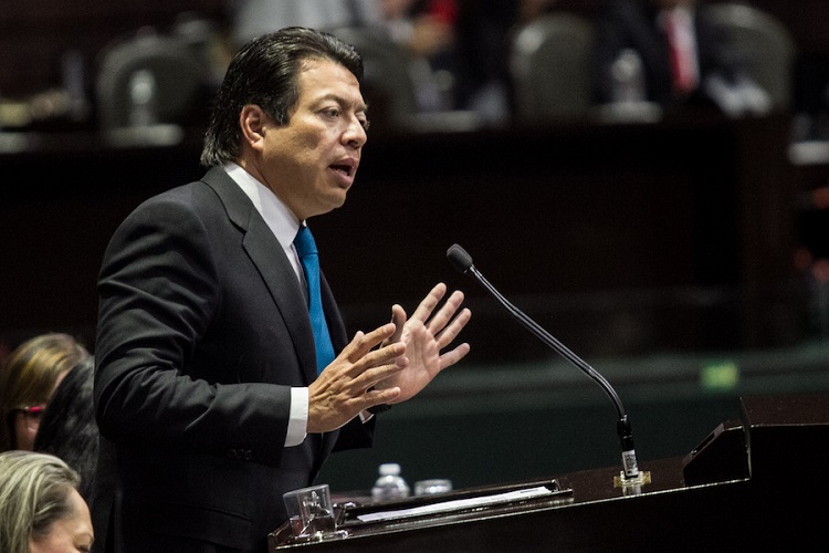 CIUDAD DE MÉXICO, 07FEBRERO2019.- Mario Delgado, coordinador de la bancada morenista, durante la segunda sesión ordinaria de la LXIV Legislatura en la Cámara de Diputados.
FOTO: GALO CAÑAS /CUARTOSCURO.COM