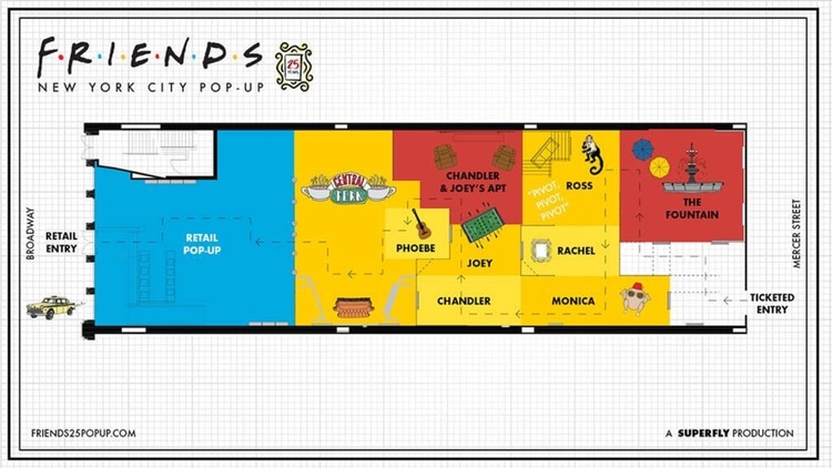 Croquis del evento, proporcionado por los organizadores del evento (Foto: Warner Bros.)