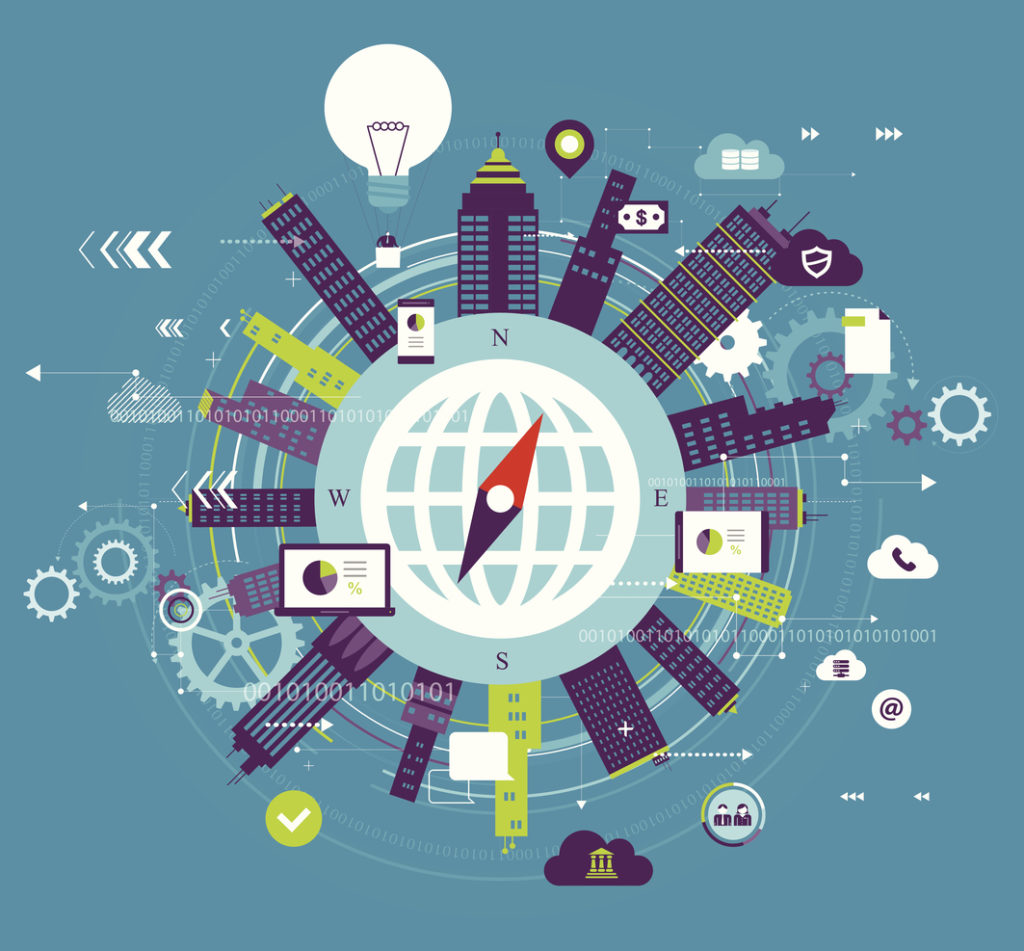 Vector illustration - Global communication