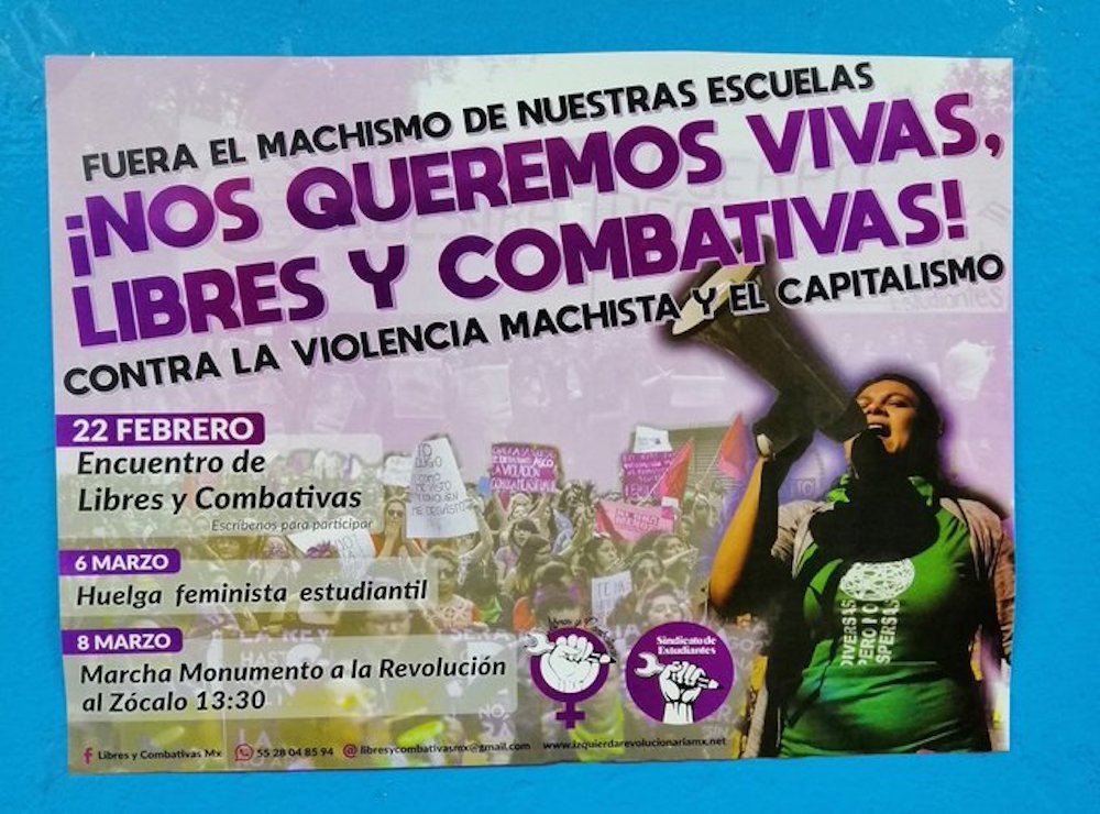 Libres y Combativas marcha 8M