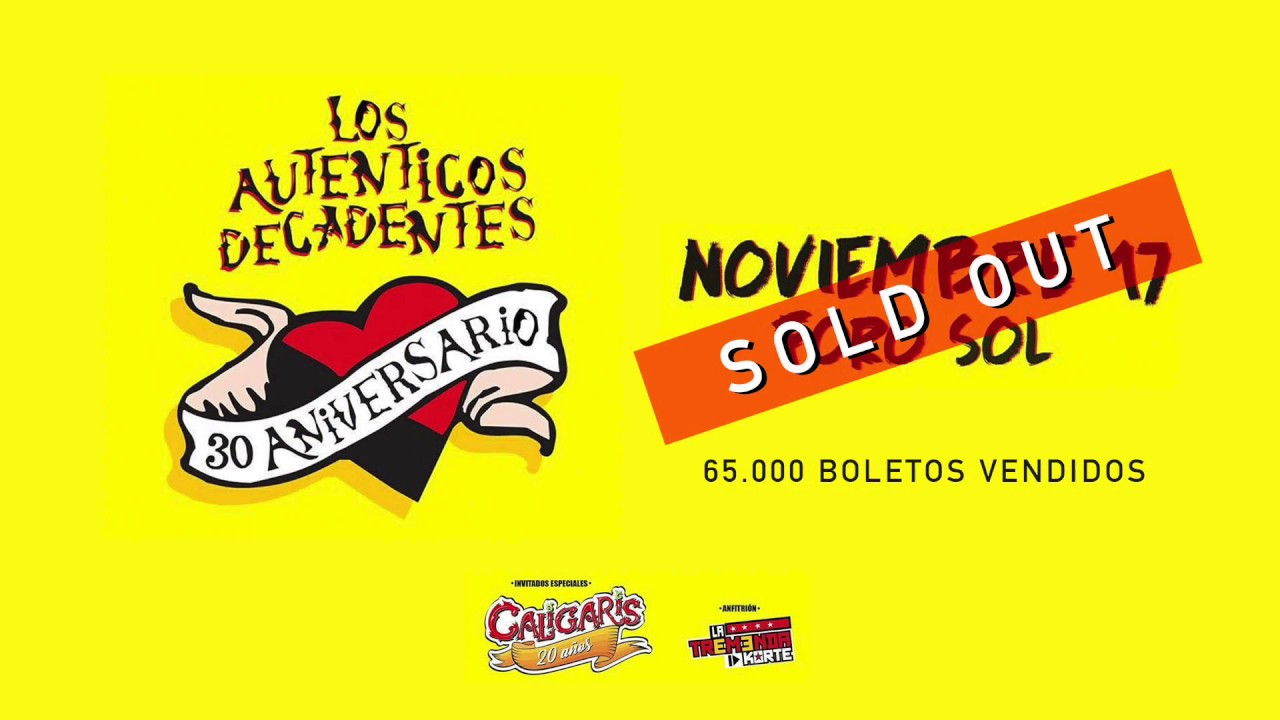 Los Auténticos Decadentes - Foro Sol (17/11/2017) - YouTube